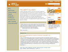 Tablet Screenshot of projectliberty.org